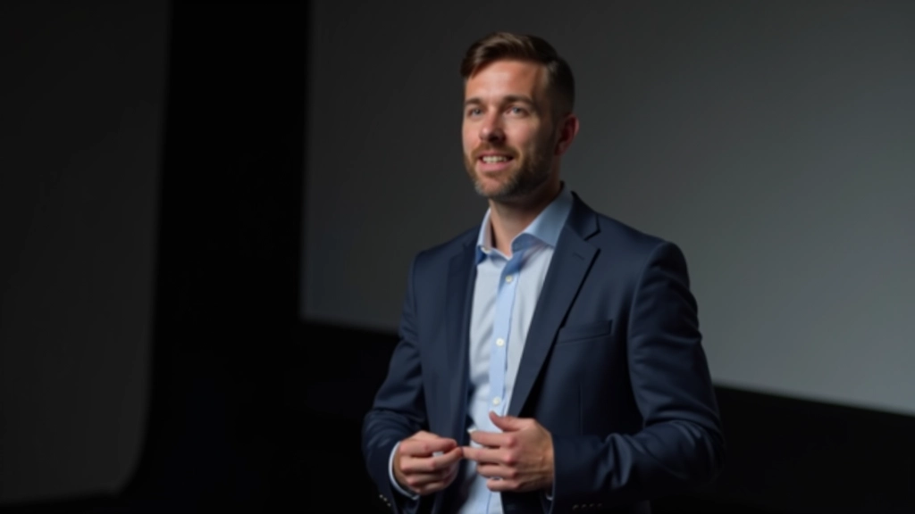 Spreker met open lichaamshouding, voeten stevig op grond, zelfverzekerde houding